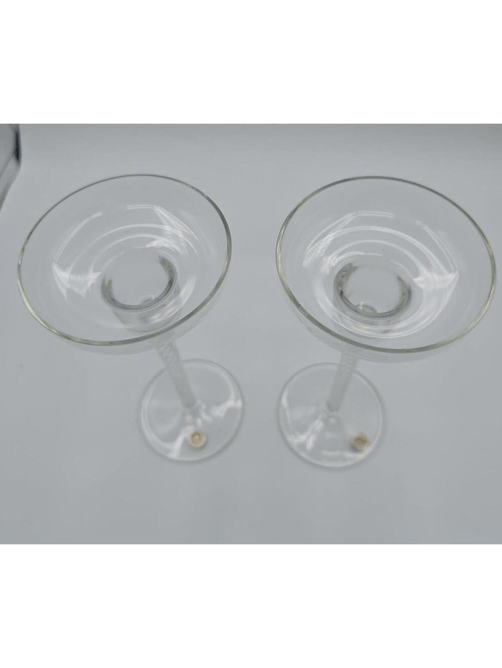 Vintage PartyLite Maypole Glass Candle Holders Set of 2 P0350 w/ Box - Picture 9 of 9